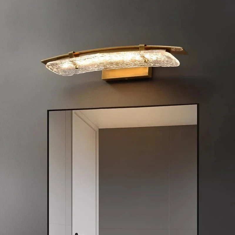 buyVerena Copper & Glass Wall Sconce - Morsale