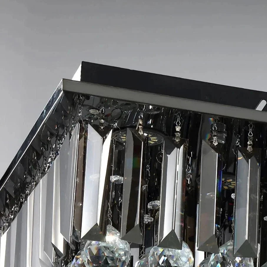 buyGio Large Crystal Flush Mount, 35–47" - Morsale