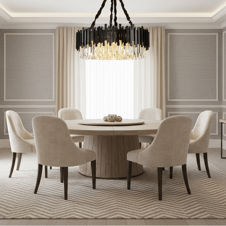 Gio modern crystal chandelier full fixture view