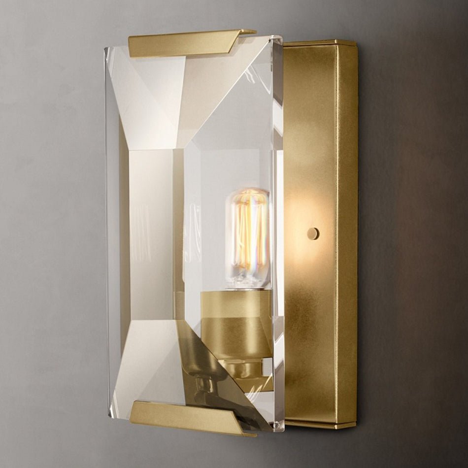 buyBrookhill Crystal Wall Sconce — Gold - Morsale