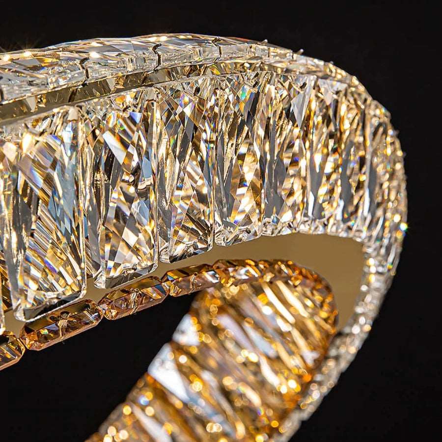 buyBacci 2-Tier Crystal Ring Chandelier - Morsale