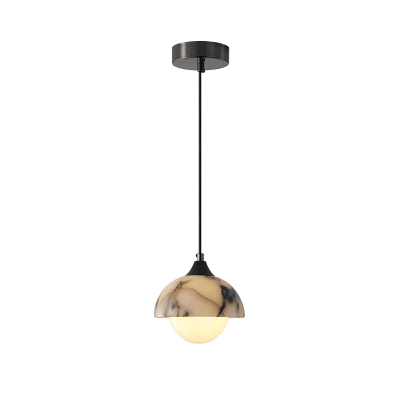 Aeris marble pendant light in a modern kitchen