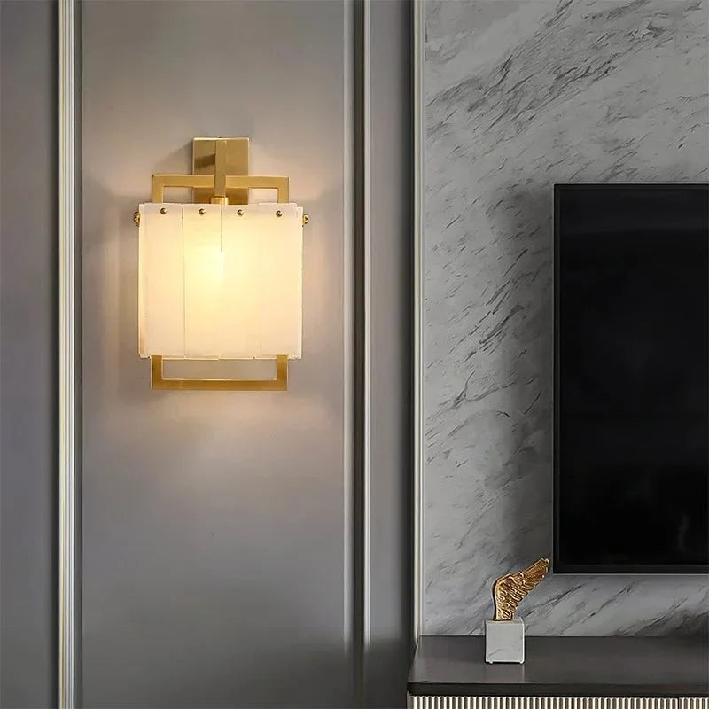 Detail of marble veining on the Stuart wall sconce