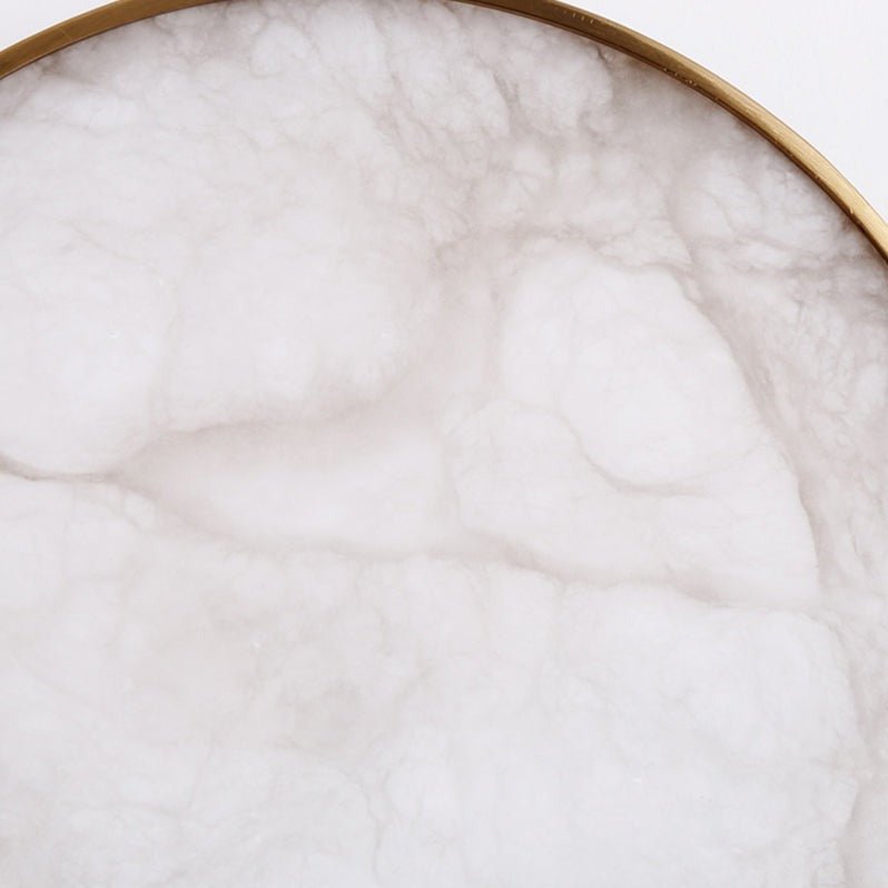 buyBarley Marble & Brass Wall Sconce - Morsale