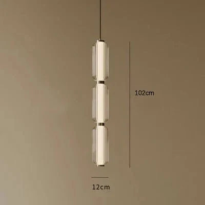 Lareno minimalist glass pendant light detail