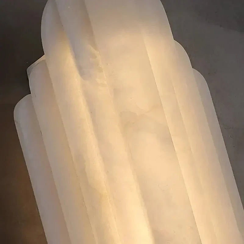 Arina marble wall sconce side profile