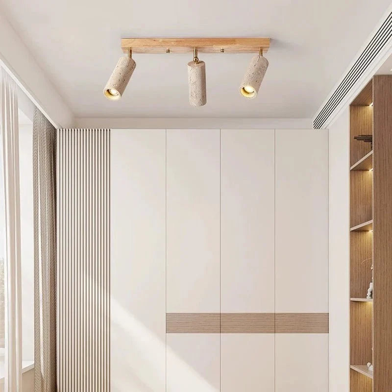 buy3-Light Travertine Ceiling Light - Morsale