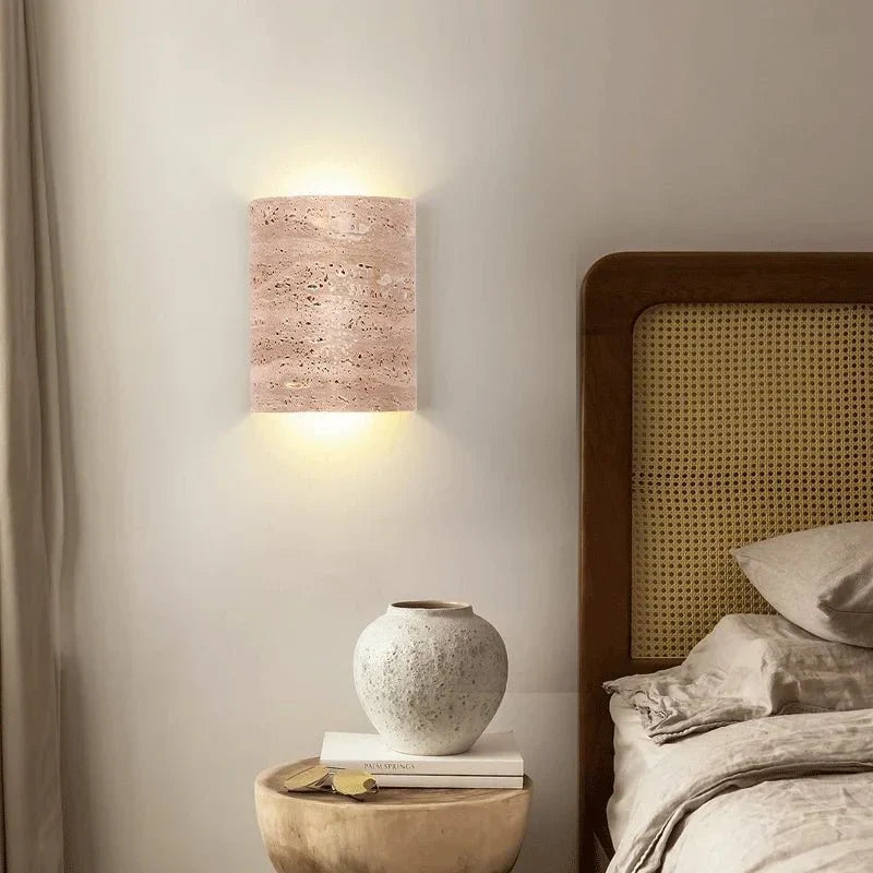 buyRosalia Travertine Wall Sconce - Morsale