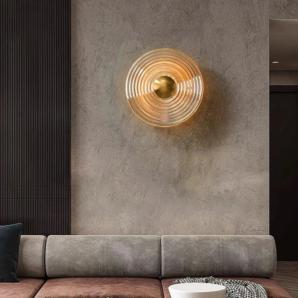 buyVetra Ripple Glass Wall Sconce - Morsale