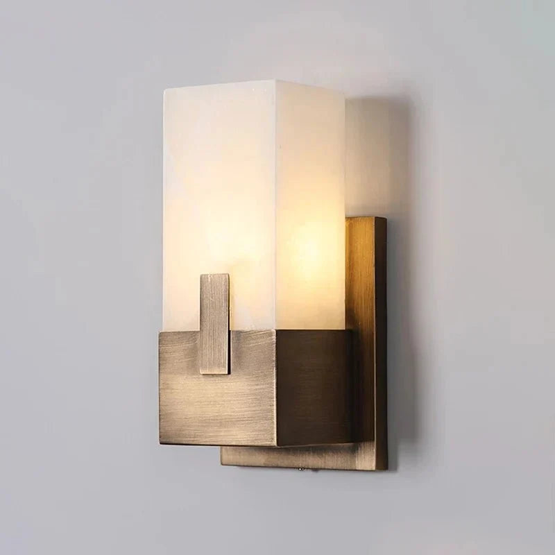 Detail of marble veining on the Altara sconce