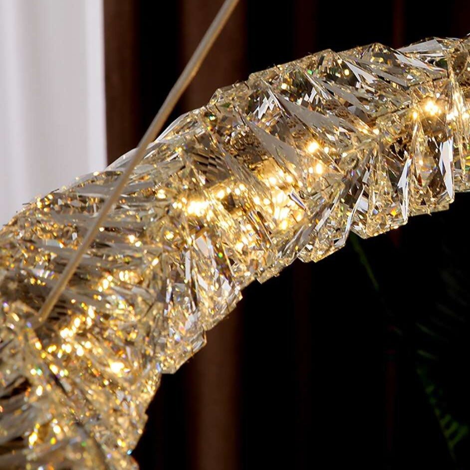 buyBacci 39" Round Crystal Chandelier - Morsale