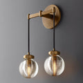 Pearl Carved Inciso Double Wall Sconce