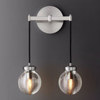 Pearl Carved Inciso Double Wall Sconce