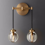 Pearl Carved Inciso Double Wall Sconce