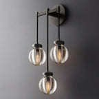 Pearl Carved Inciso Triple Wall Sconce