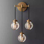Pearl Carved Inciso Triple Wall Sconce