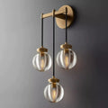 Pearl Carved Inciso Triple Wall Sconce