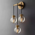 Pearl Carved Inciso Triple Wall Sconce