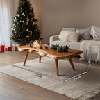 Modern Solid Wood Coffee Table For Christmas Living Room Design
