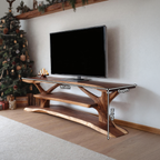 Modern Solid Wood TV Console For Festive Christmas Furniture