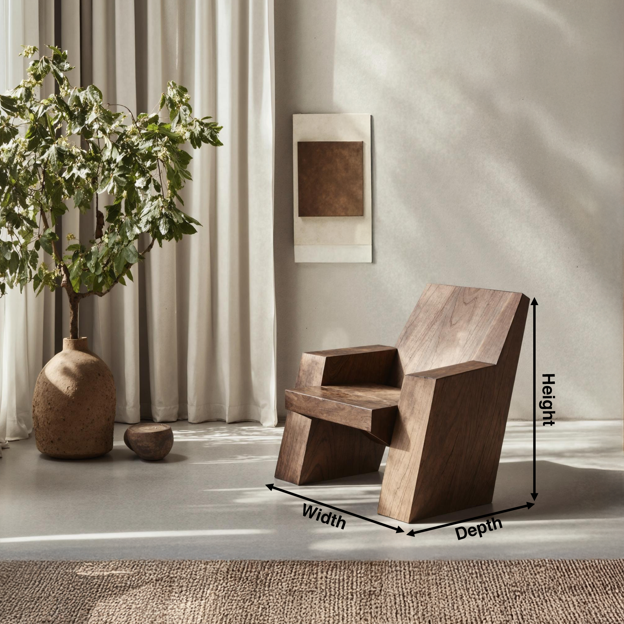 Rustic Accent Chair For Living Room Decor