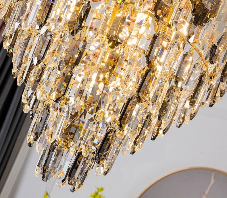 Lazzo crystal chandelier side profile