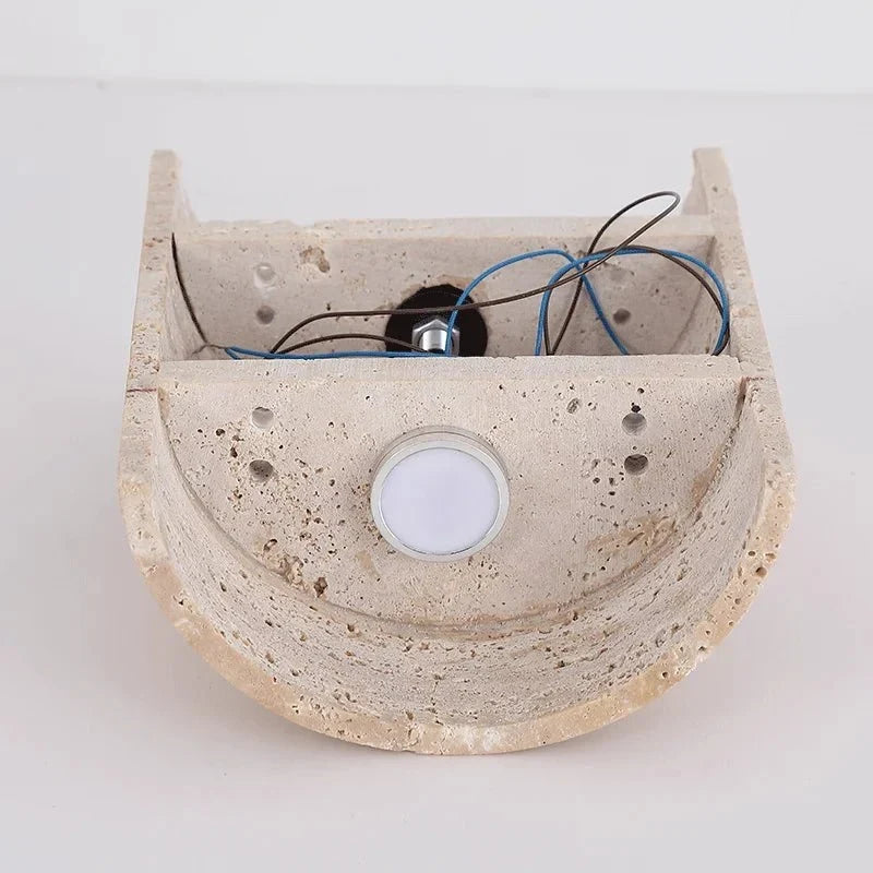 buyRosalia Travertine Wall Sconce - Morsale