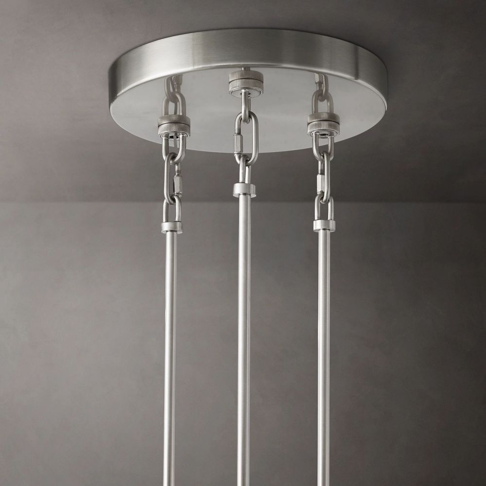 Sirene Draped Glass Round Chandelier 65"