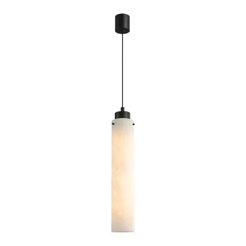 Noir black marble pendant light close-up