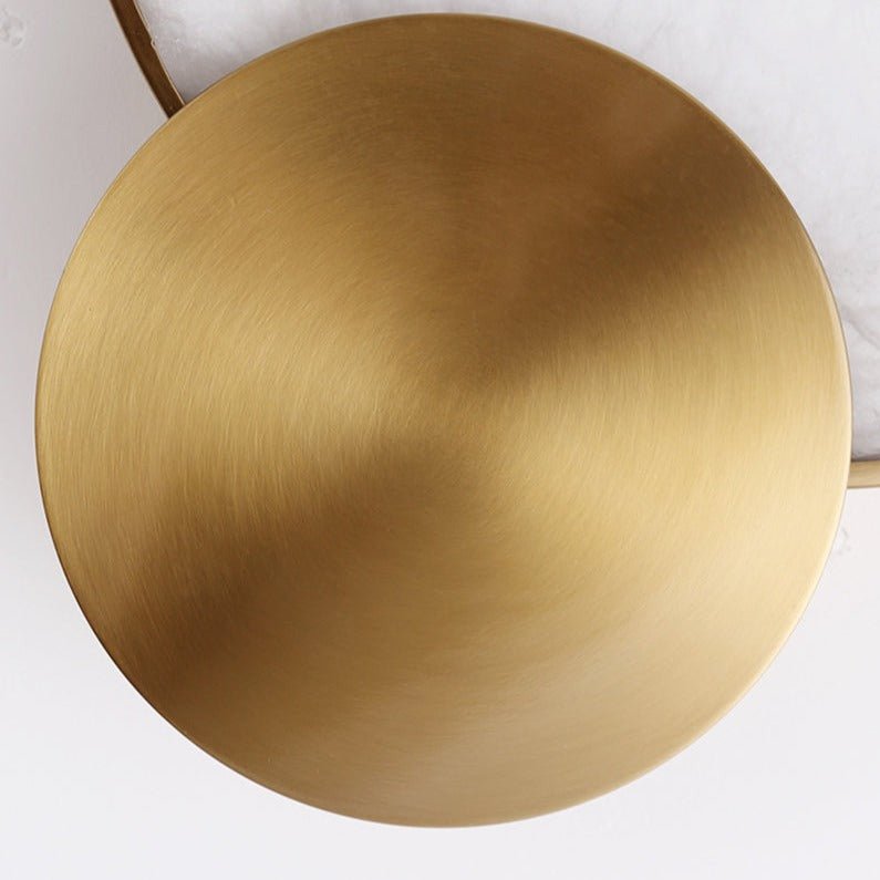 buyBarley Marble & Brass Wall Sconce - Morsale