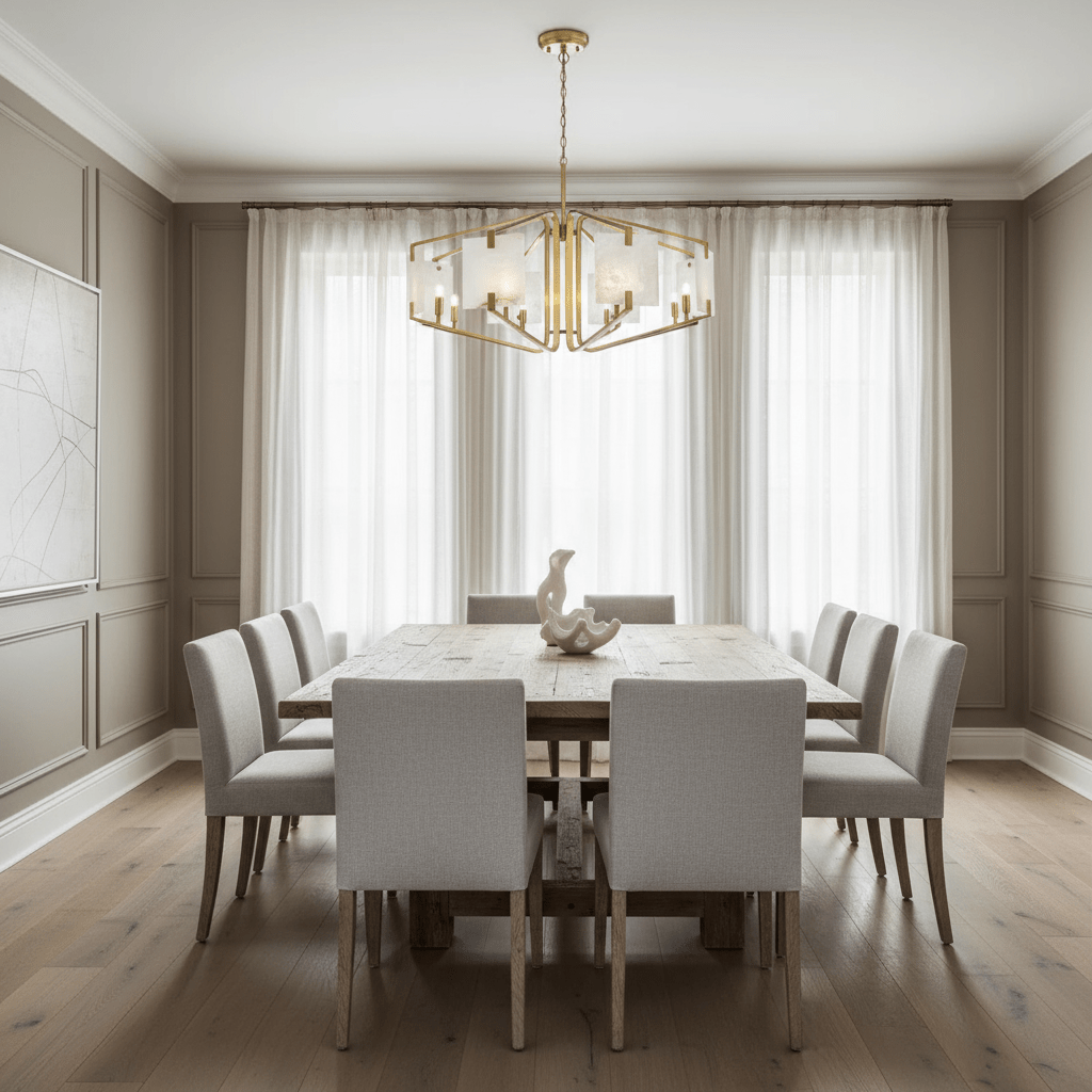 Detail of the Jeff Morgan chandelier frame
