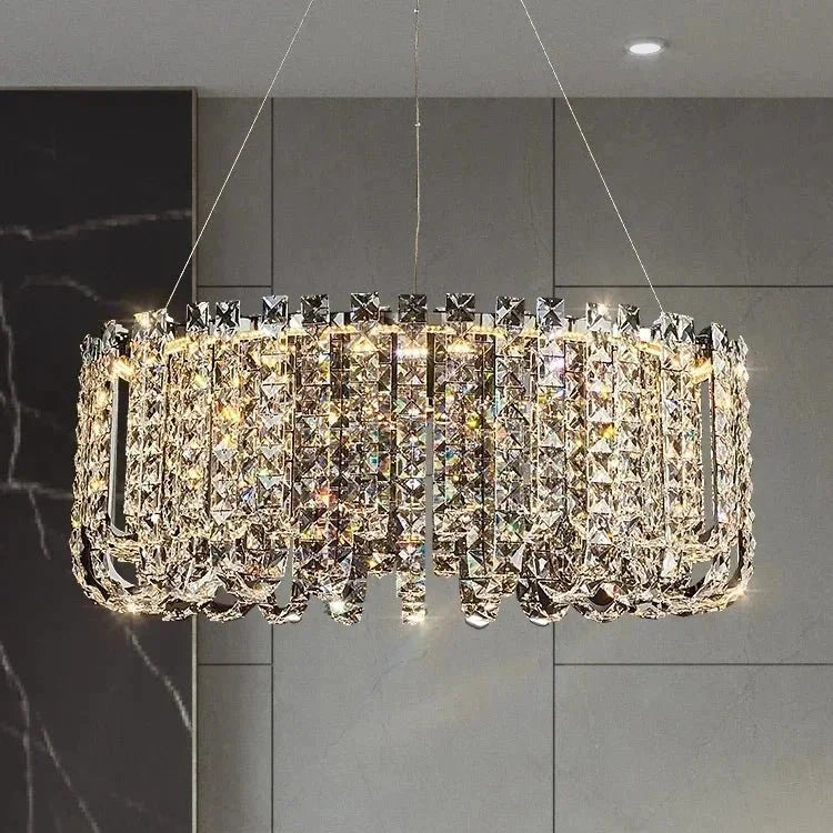 Bacci crystal beaded chandelier with cascading K9 beads
