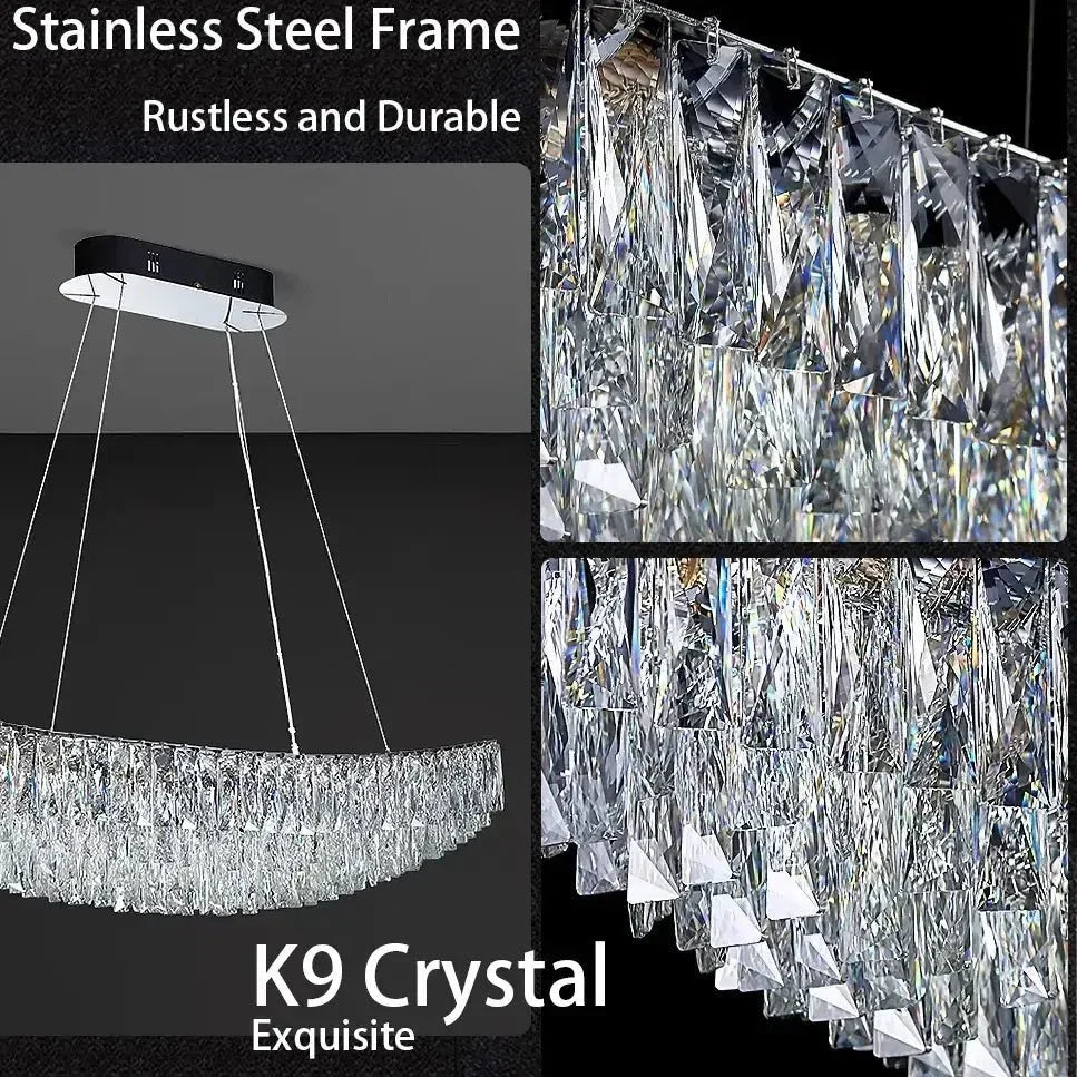 buyLunare Crystal Dining Chandelier - Morsale