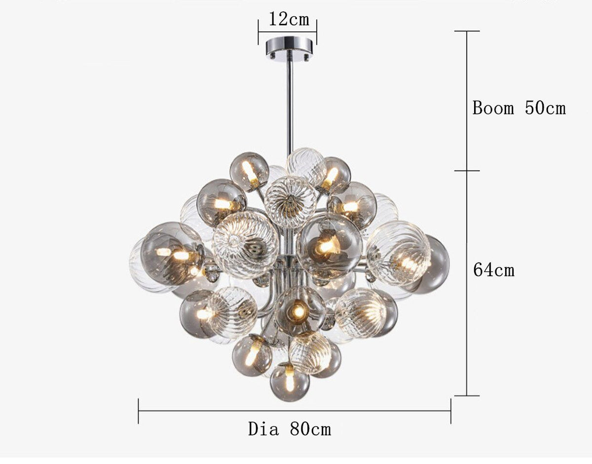 buyEmporio 18-Light Glass Chandelier - Morsale