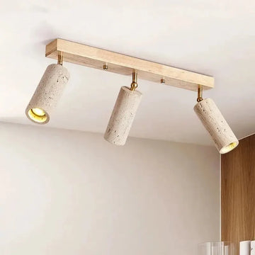 buy3-Light Travertine Ceiling Light - Morsale