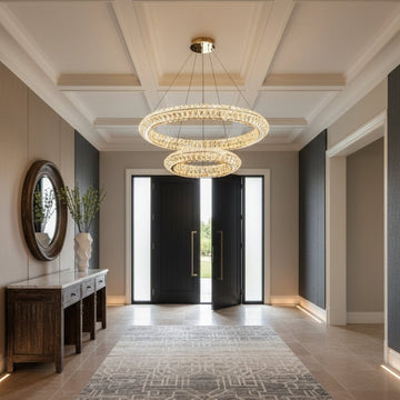 buyBacci 2-Tier Crystal Ring Chandelier - Morsale