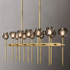 Boule De Radiant Crystal Double Linear Chandelier 60"