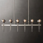 Boule De Radiant Crystal Double Linear Chandelier 60"