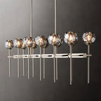 Boule De Radiant Crystal Double Linear Chandelier 60"