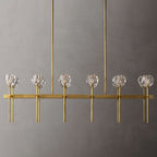 Boule De Radiant Crystal Double Linear Chandelier 60"