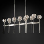 Boule De Radiant Crystal Double Linear Chandelier 60"