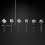 Boule De Radiant Crystal Double Linear Chandelier 60"