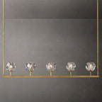 Boule De Radiant Crystal Linear Chandelier 48"