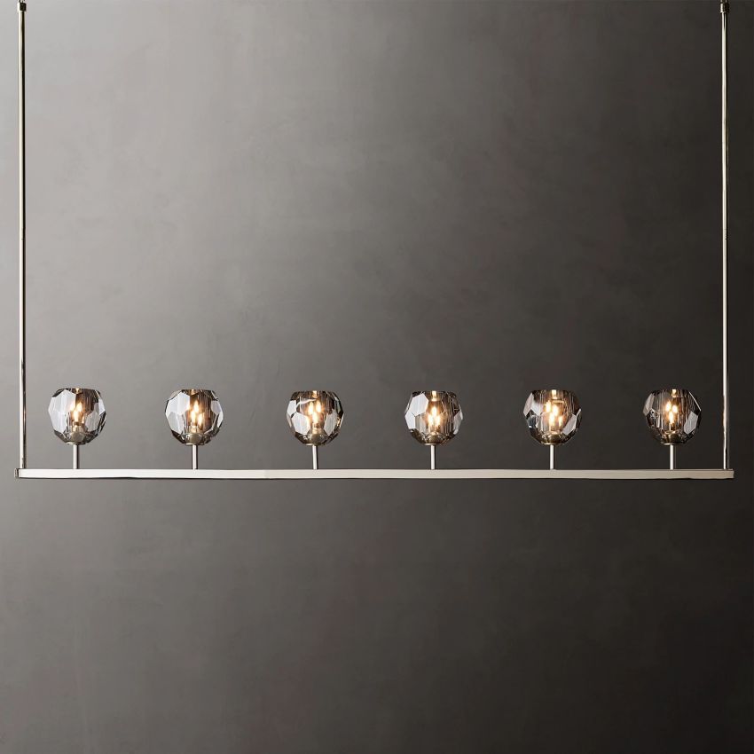 Boule De Radiant Crystal Linear Chandelier 60"