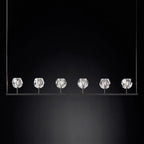 Boule De Radiant Crystal Linear Chandelier 60"