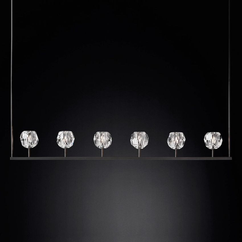 Boule De Radiant Crystal Linear Chandelier 60"