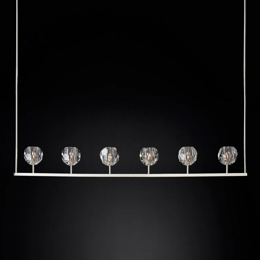 Boule De Radiant Crystal Linear Chandelier 60"