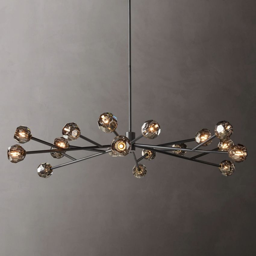 Boule De Radiant Crystal Round Chandelier 72"