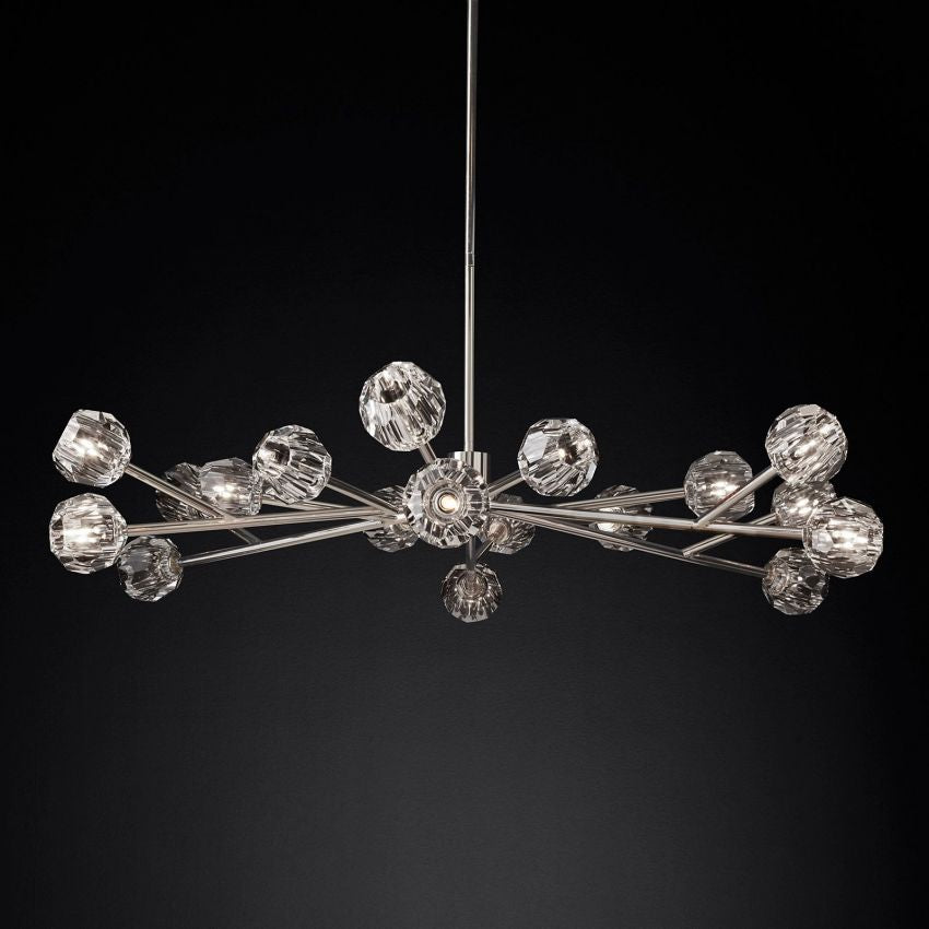 Boule De Radiant Crystal Round Chandelier 60"