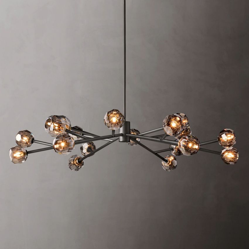 Boule De Radiant Crystal Round Chandelier 60"